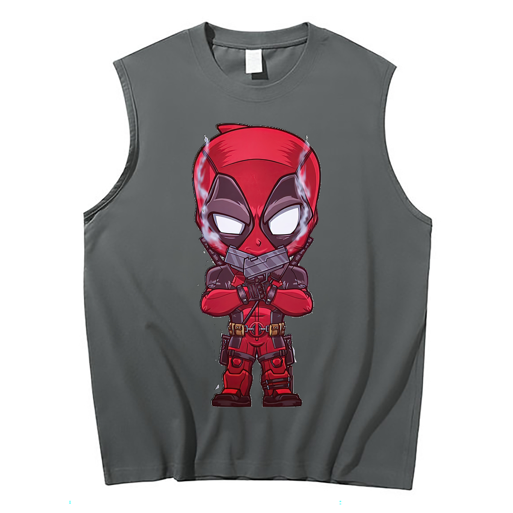 （画像用） Deadpool デッドプール コットン100％タンクトップ（フロントプリント）
